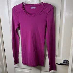 Michael Stars Fuchsia Long Sleeve Top